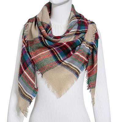 Women’s Triangle Scarf Shawl – Autumn Winter