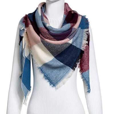 Women’s Triangle Scarf Shawl – Autumn Winter