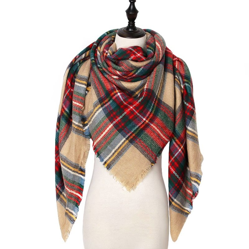 Women’s Triangle Scarf Shawl – Autumn Winter