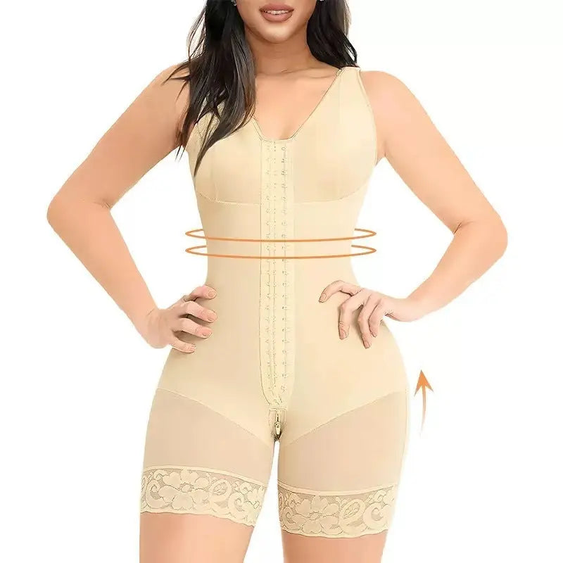 Reinforced Breasted One-piece Corset High Elastic null
