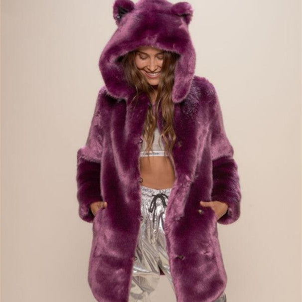 Women's Faux Fur Hooded Coat