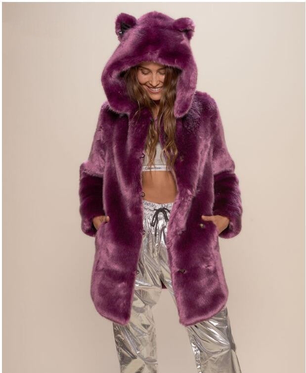 Women's Faux Fur Hooded Coat