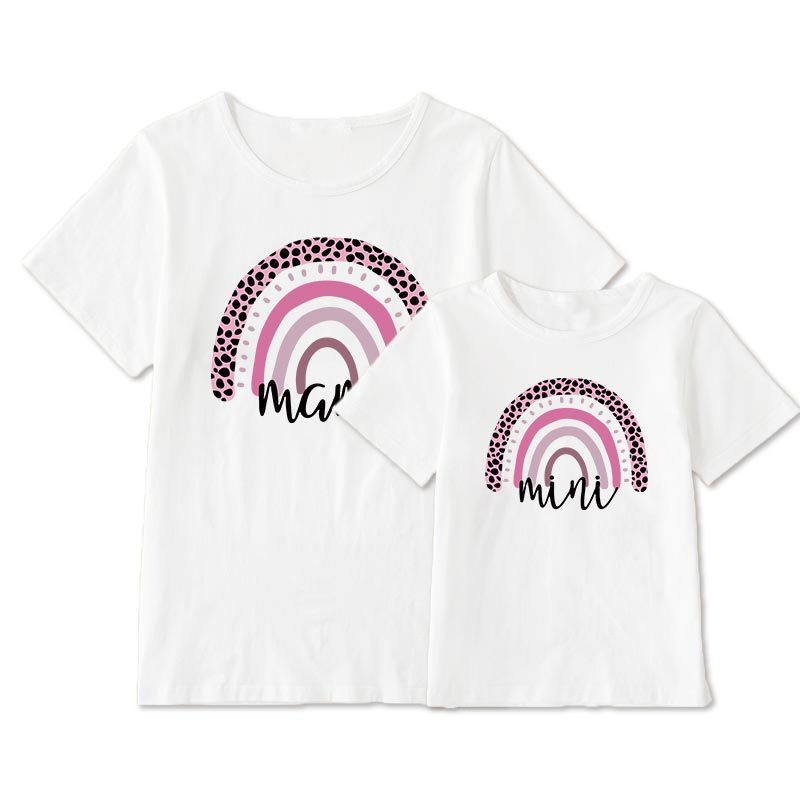 Rainbow Love Tee – Mama & Mini null