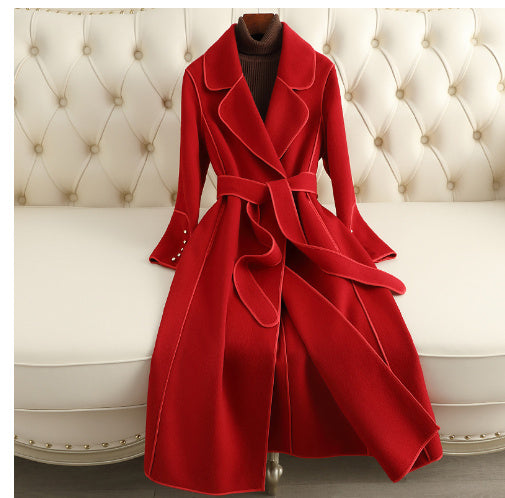 Korean Wool Overcoat Women