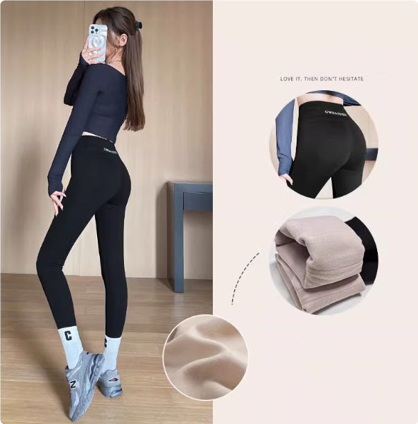 Women Lamb Fleece Leggings