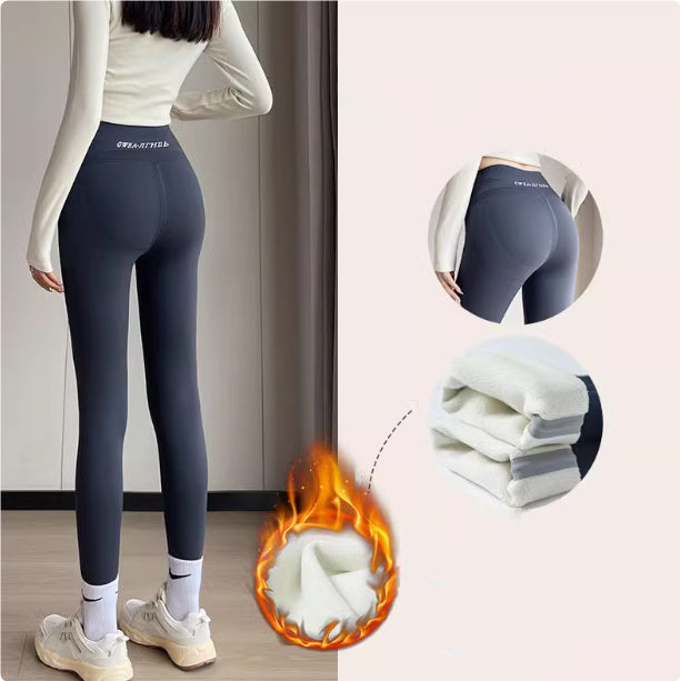 Women Lamb Fleece Leggings