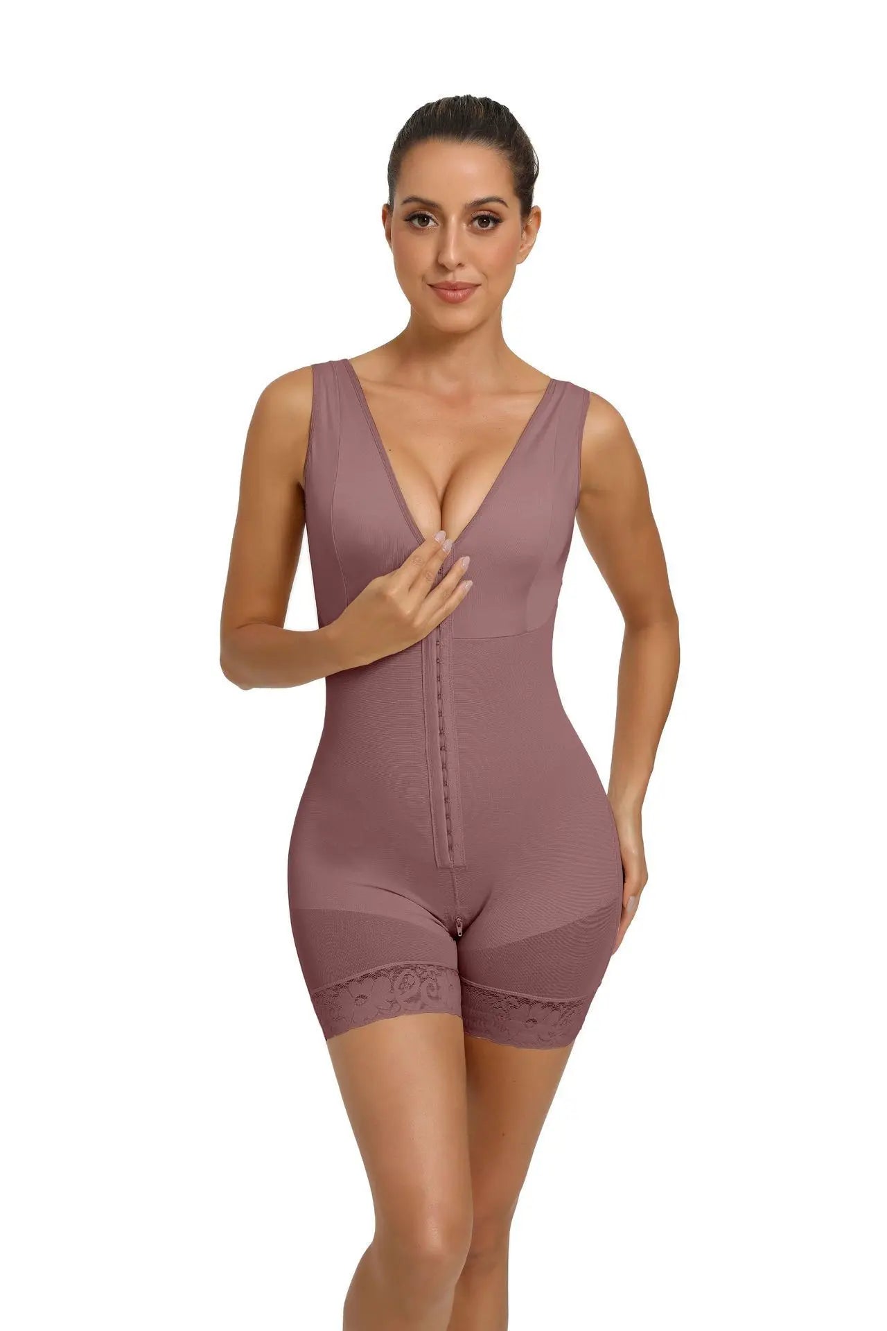 Reinforced Breasted One-piece Corset High Elastic null