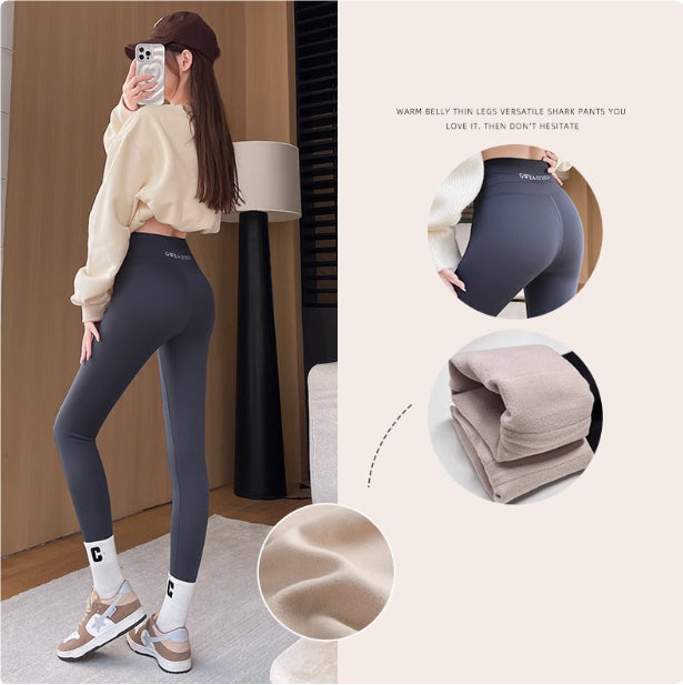 Women Lamb Fleece Leggings