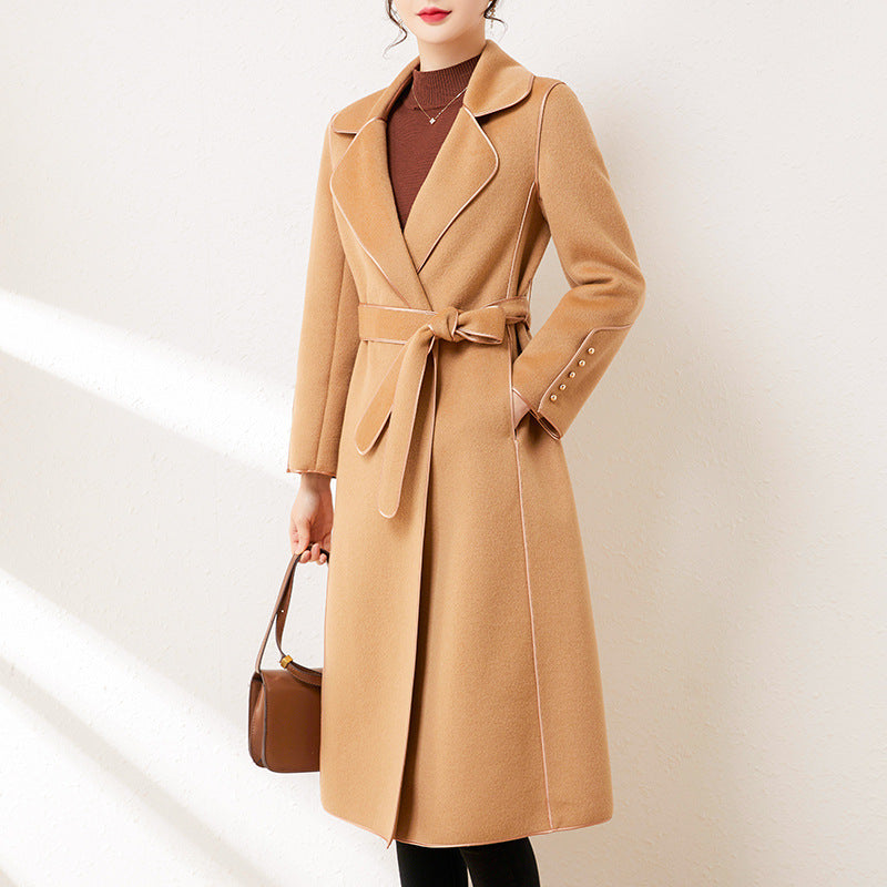 Korean Wool Overcoat Women